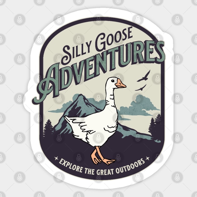 Silly Goose Adventures Sticker by Downtown Rose